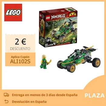 

LEGO Ninjago-Jungle Buggy, Ninja car construction toy, includes Lloyd minifigure and various accessories