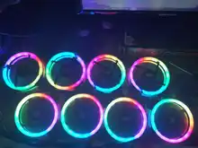 Darkflash-ventilador de refrigeración DR12 PRO aura sync de 120mm, RGB, velocidad ajustable, LED ajustable, 12cm, halo doble, Enfriador de ordenador, argb, ventilador con cubierta