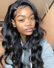 30 pulgadas de la onda del cuerpo de la peluca con malla Frontal Pre arrancado 13X4 peluca Frontal de encaje profundo onda suelta cabello humano 360 cabello peluca Frontal de encaje Bob brasileño