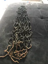 YunRong Nu Bian-pelo de ganchillo de 36 pulgadas para mujer, postizo de Color sintético suave con degradado, extensión de cabello trenzado