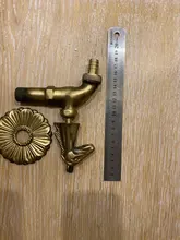 Garden Faucet Bibcock Brass Tap Outdoor Green/antique Decorativ Washing-Mop/garden-Watering