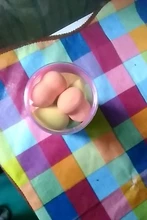 Maange10 Uds Mini Foam-Puff de polvo grande, belleza, licuadora, base correctora, crema suave, en húmedo y seco, doble uso