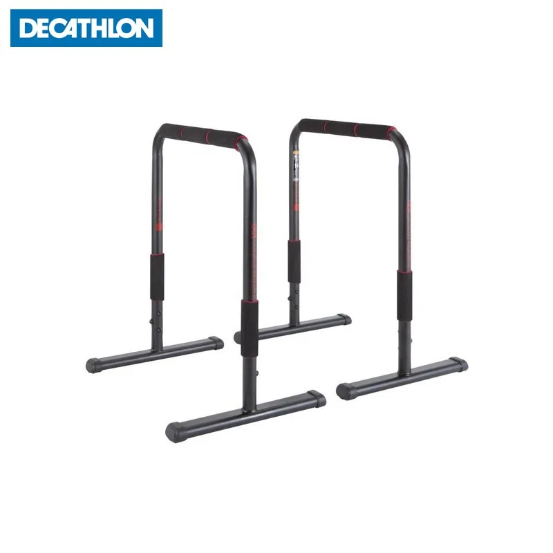 БРУСЬЯ ТРЕНИРОВОЧНАЯ СТАНЦИЯ 100 DOMYOS Decathlon - Цвет: Черный