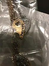 Moda mejor amigos cariño amor colgante Necklace2 uds/conjunto Arco Iris Corazón Roto gargantilla regalo de joyería de Amistad venta al por mayor