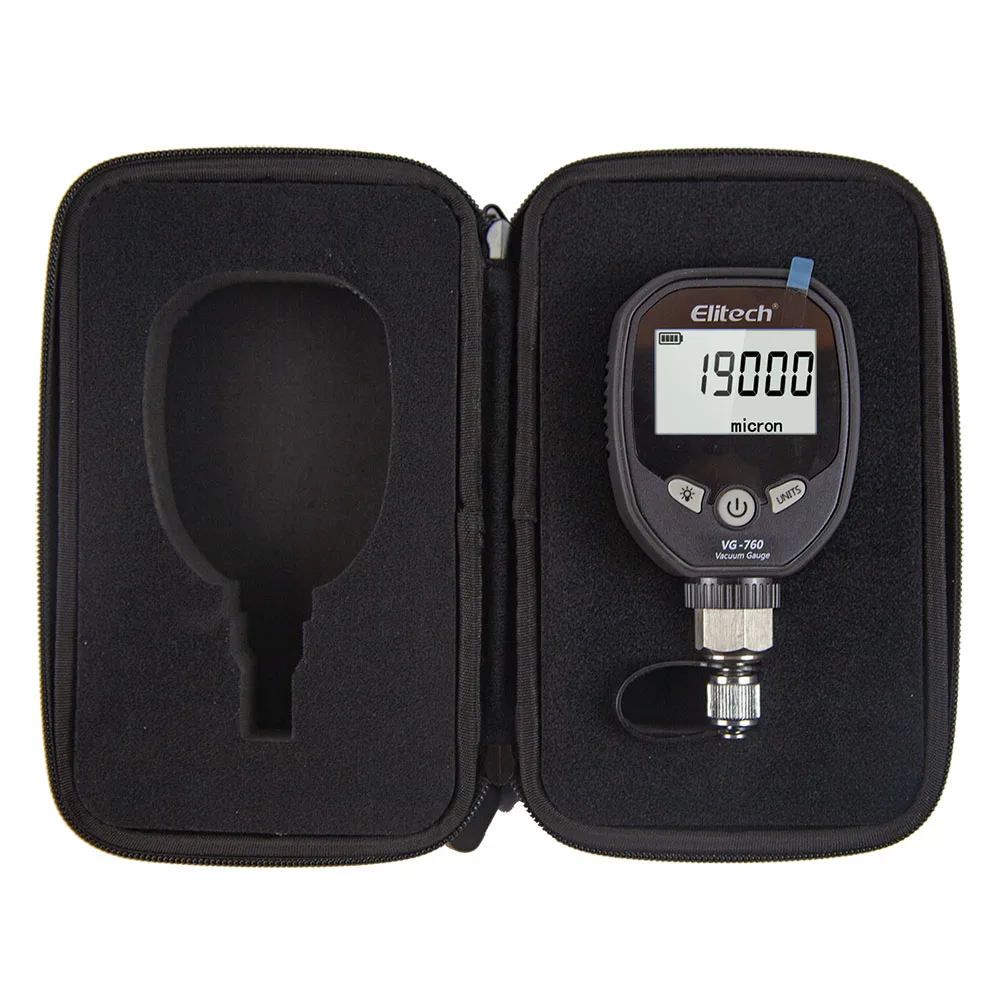 Elitech VG760 Digital Vacuum Gauge Micron Gauge for HVAC Micron Meter