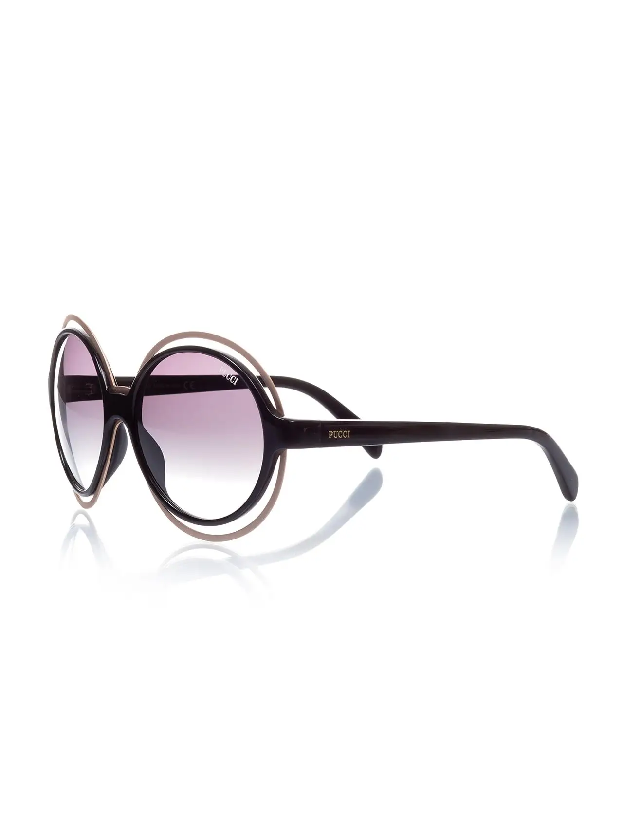 

Women's sunglasses ep 0055 01b bone black organic round round 59-17-130 emilio pucci