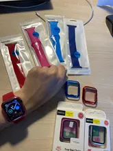 Cristal + funda para Apple Watch, Protector de pantalla, accesorios para apple watch, 44mm, 40mm, 42mm, 38mm, serie iWatch 5 4 3 6 se