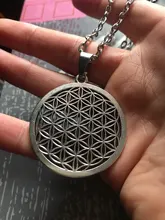 1PC De la flor De la vida budista collar largo cadena semilla De la vida Geometría Sagrada Fleur De Vie De Yoga collar Namasté