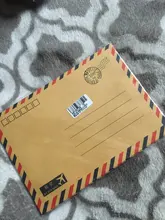 Coloffice 8 unids/lote gran postal carta papelería de papel Kraft sobre cartera Vintage sobre estudiante de la Oficina de la escuela regalo