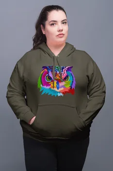 

Angemiel Wear Owl Men 'S Green Women 'S Hooded Sweatshirt