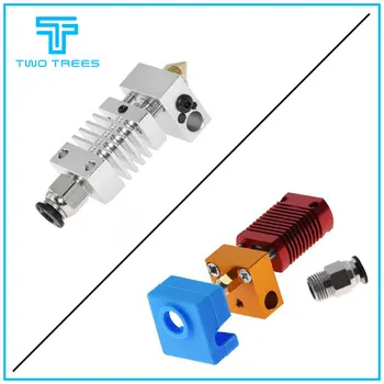 

3D Printer Parts MK8 Assembled Extruder Hot End kit for Ender 3 CR10 printer 1.75mm 0.4mm Nozzle aluminum heating block