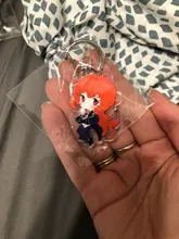 Genshin-llavero con Base acrílica de 11 estilos, Base para llavero, regalo para seguidores, Genshin Impact Zhongli Diluc Venti Paimon