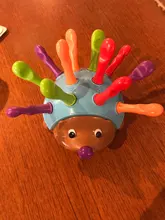 Entrenamiento enfocado en el Motor fino para niños, lucha de coordinación mano-ojo, juguete educativo para bebés erizo insertado