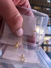 Canner-pendientes tipo botón de plata fina para mujer, 1 Uds., hélice, corazón, estrella, Luna, Piercing, joyería fina, cartílago W5, 925