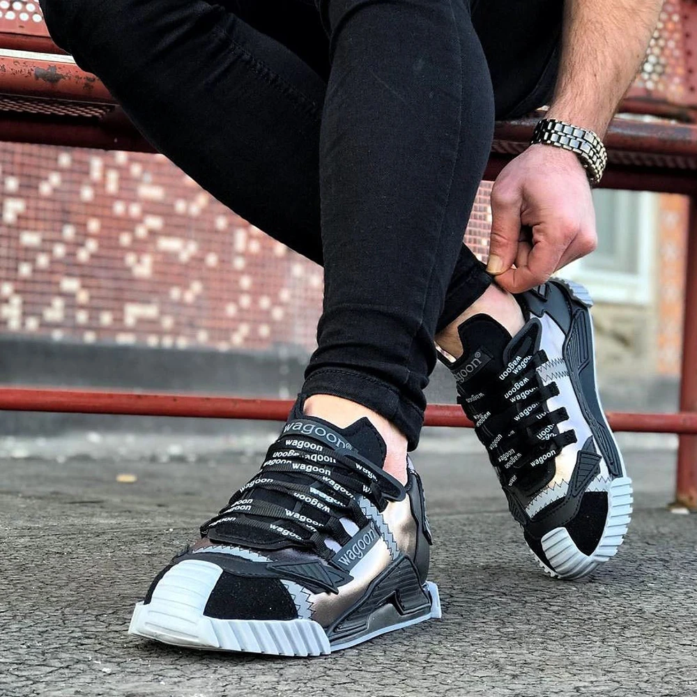 Wagoon Zapatos Deportivos hombre, calzado informal con estilo, nuevo| | - AliExpress