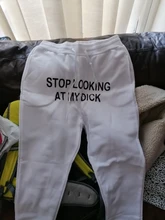 Pantalones de chándal para hombre y mujer, pantalón de chándal con estampado de hiphop, cintura alta, ropa de calle Hippie