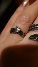 Anillo de dedo con alas de plumas ajustables para hombre y mujer, bandas de boda de Color dorado y plateado, joyería Vintage, regalo, nuevo de 2020