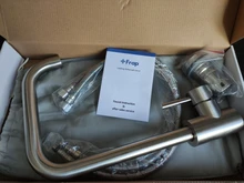 Kitchen Faucet Mixers Swivel-Basin Brushed-Process Frap Stainless-Steel Hot--Cold-Water