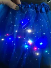 LED brillante luz niños niñas faldas Tutu de princesa niños boda fiesta de baile minifalda traje cosplay led ropa