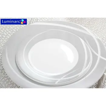 

SERVICE DISHES TABLEWARE ARCOPAL PCs 18 FAIRY SMOKY LUMINARC