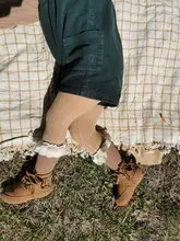 4 par/lote nuevo calcetines de niñas bebé largo Calcetines niños de la longitud de la rodilla de algodón suave bebé NIÑOS Calcetines de 1-6 años hasta la rodilla Calcetines