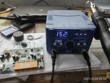 Estación de soldadura SMD de 800W, pistola de aire caliente eléctrica de calor rápido 2 en 1, soldador eléctrico de BGA refundido con pantalla Led