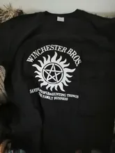 2020 nueva camiseta mujeres Supernatural Winchester Bros Hip Hop mujeres camisetas de 100% de algodón de talla grande de verano streetwear camisetas top