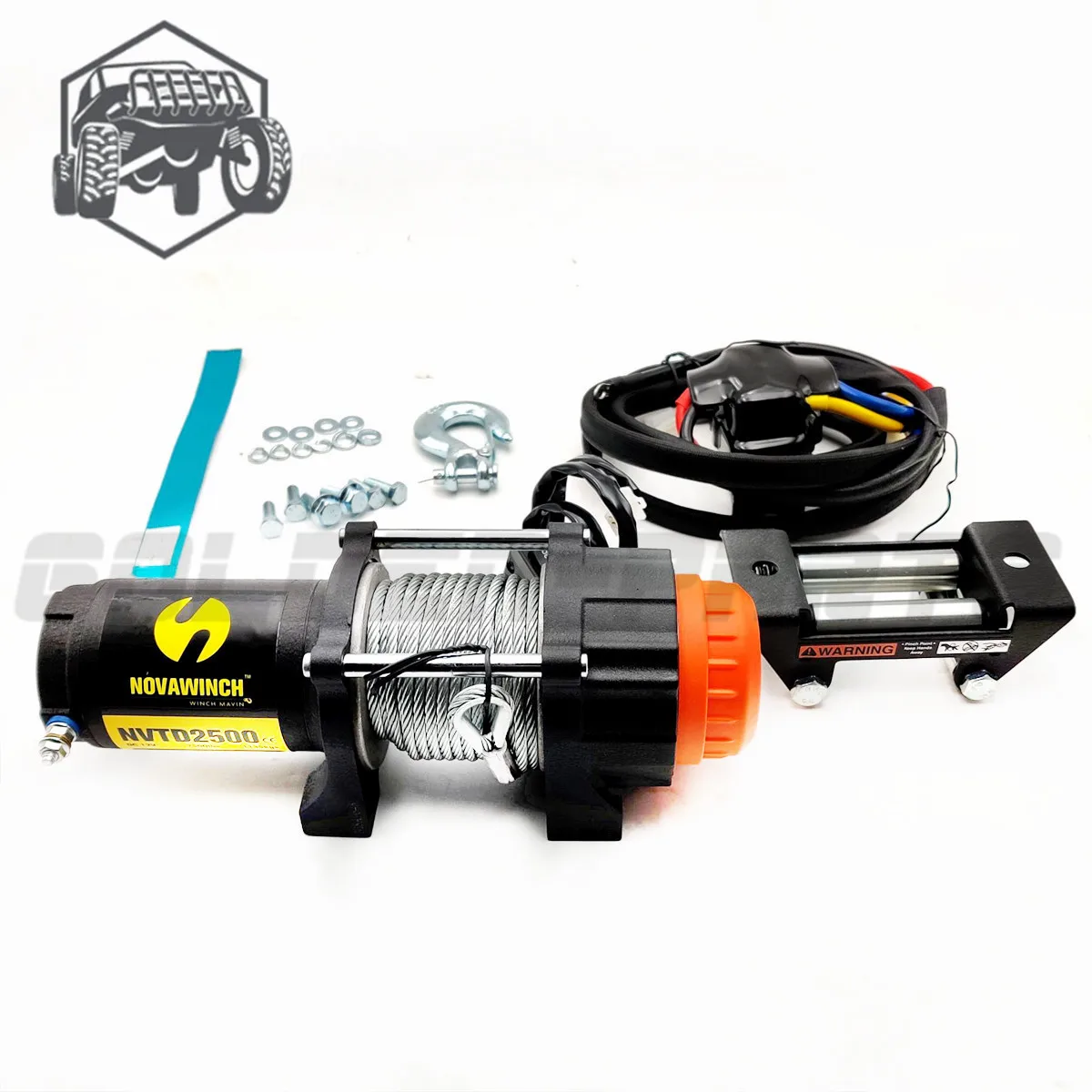 Оригинальная лебедка подходит для CFmoto NVTD3000 7020-150700-1B000 12,8 ''× 4,44'' × 4,76 ''325 мм × 113 мм × 121 мм