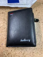 Billetera corta con cremallera para hombre, monedero Vintage de gran capacidad, tarjetero de marca de lujo