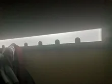 1 2 uds LED Ultra-delgada de Bajo del armario del Gabinete de luz LED de recarga USB 3 modos de Sensor de movimiento de las lámparas para el armario de cocina