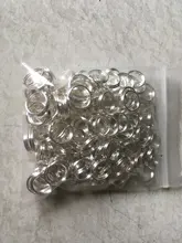 Unids/lote de anillos abiertos de 4-20mm, 50-200 Uds., doble bucle, conectores de anillos partidos para DIY, suministros para fabricación de joyas