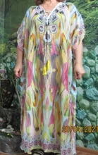 Caftán de secado rápido para Mujer, Túnica playera de gran tamaño para Playa, Túnica Q831 2021