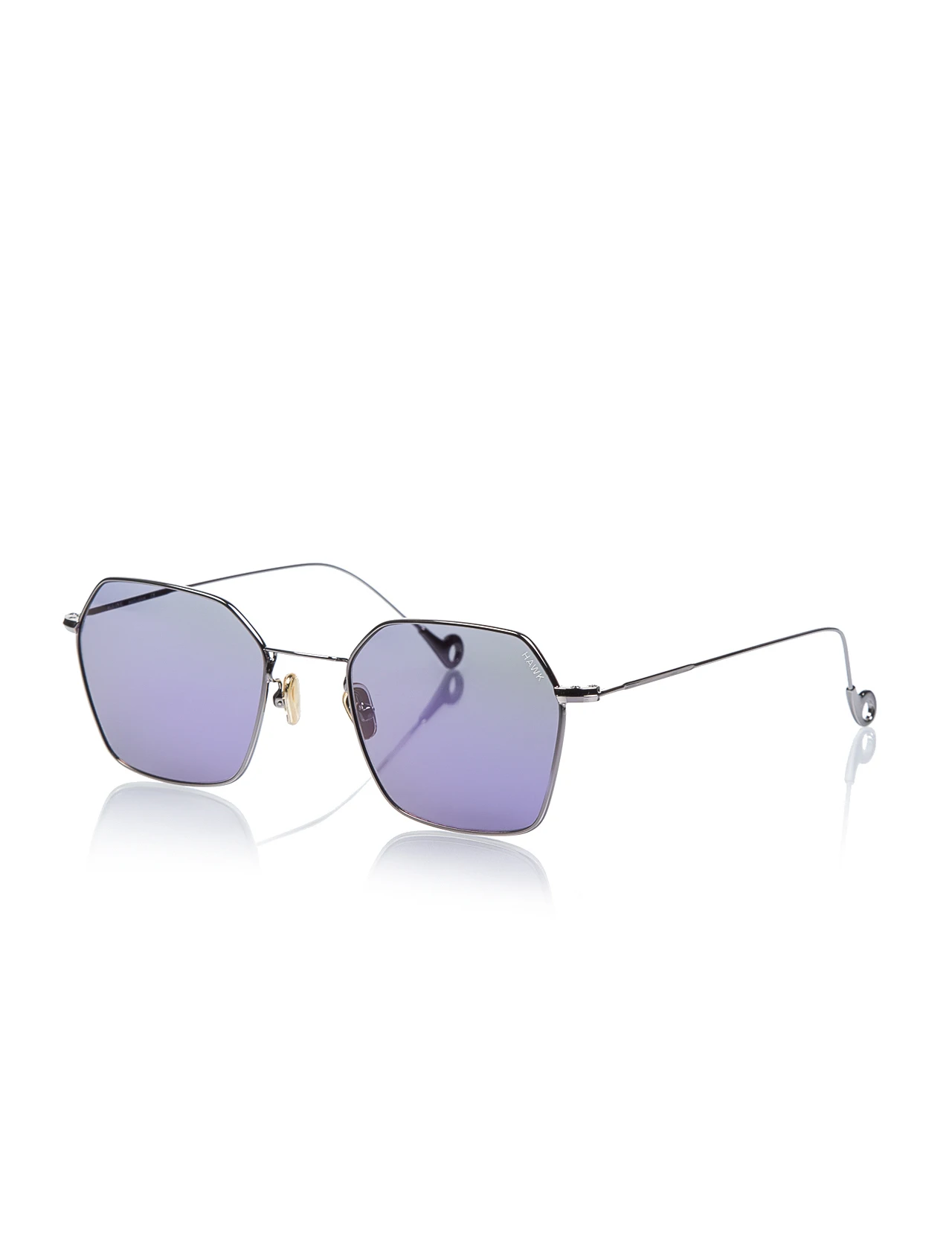 

Unisex sunglasses hw 1726 08 metal metallic organic square square 53-21-145 hawk