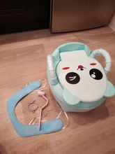 Orinal de plástico suave para bebé, orinal infantil de entrenamiento, asiento de entrenamiento, silla de inodoro