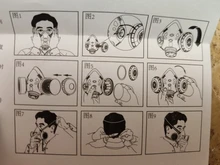 Mascarilla de seguridad para carpintero, protector para pulidora, a prueba de polvo y con 10 filtros nuevo, máscara respiratoria antipolvo con filtro dual