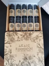AKARZ Hots-10 juegos de difusor de aceite esencial, Sándalo, musgo, lavanda, jazmín, rosa, parches, Ylang, vainilla, eucalipto, mirrh