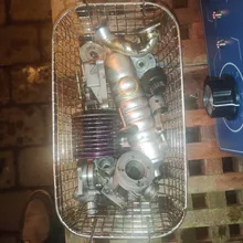 Limpiador ultrasónico mecánico, máquina de limpieza de tarros con cesta para joyería, 22 l19l15l 14L 10L 6L 3L 2L 220V, calentador de baño y temporizador