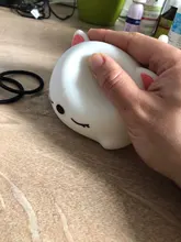 Bedside-Lamp Night-Light Touch-Sensor Remote Bedroom Baby Gift Rechargeable Silicone