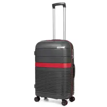 Чемодан пластиковый на четырех колесах BAUDET,(Размер M), 64 л