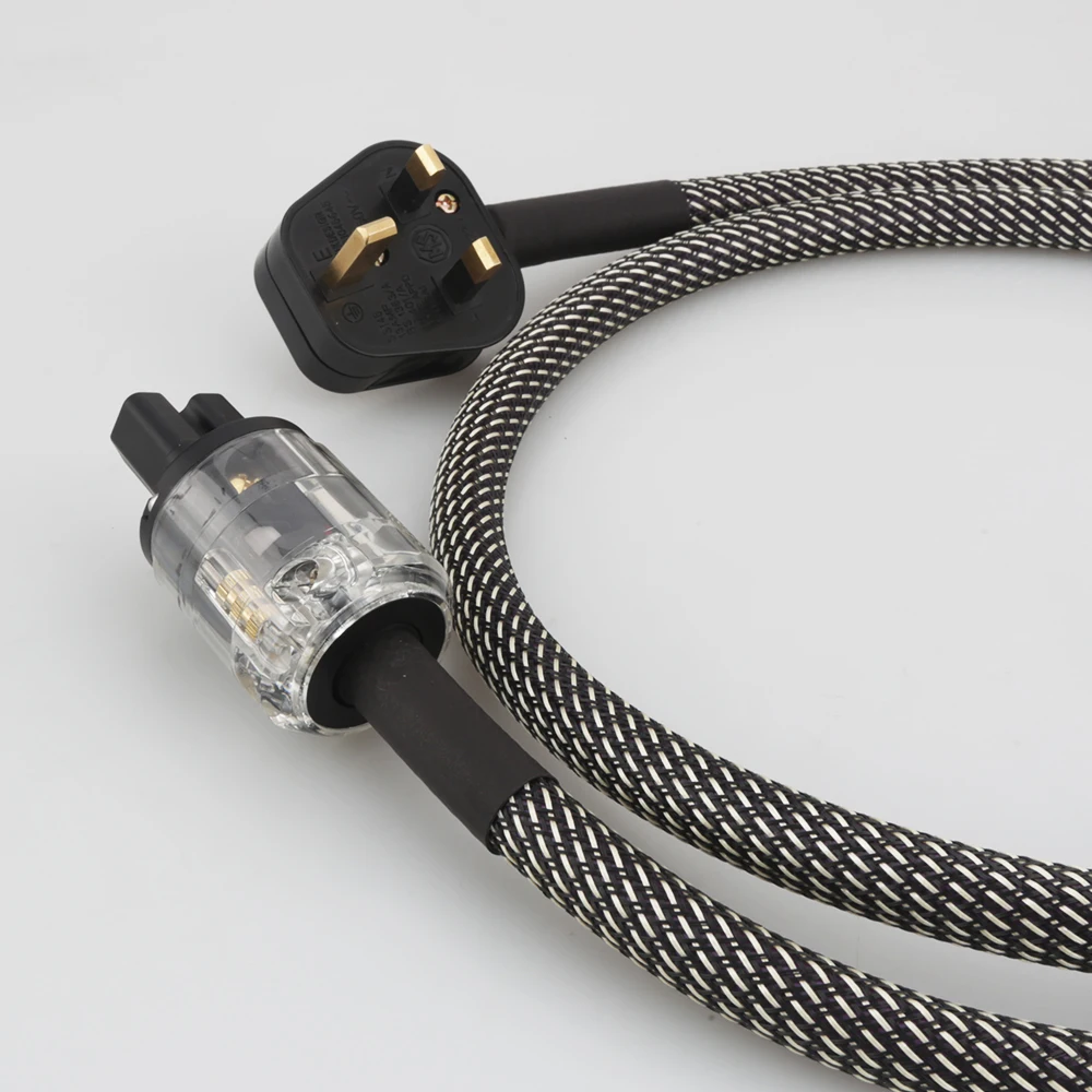 Cabo de Alimentação Audiocrast P110 Banhado a Prata e Reino Unido Cabo de Energia com 15a Iec Hi-end Hifi uk Novo - Image 6
