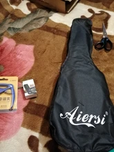 Aiersi-Ukelele Soprano de 21 pulgadas para principiantes, guitarra para chico, cuatro cuerdas de madera, negro, marrón, rosa, Amarillo, Azul, para niños
