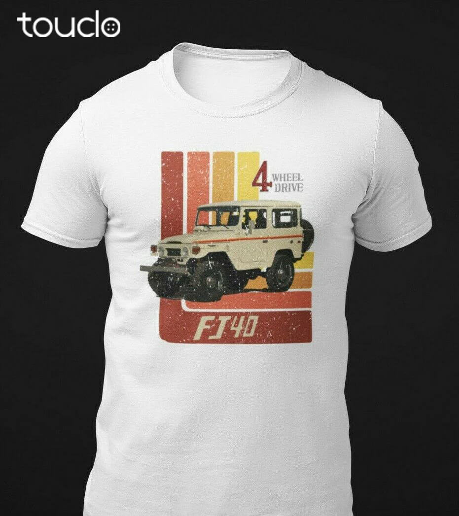 Ретро Land Cruiser FJ40 SUV футболка | Мужская одежда