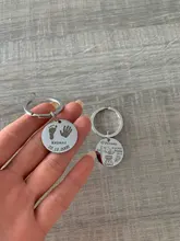 Llavero personalizado para bebé, con nombre, fecha de nacimiento, altura y peso para recién nacidos, artículo personalizado conmemorativo, regalo para mamá y papá P026