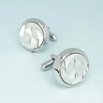 

Cufflinks jewelery silver color pattern (53063)