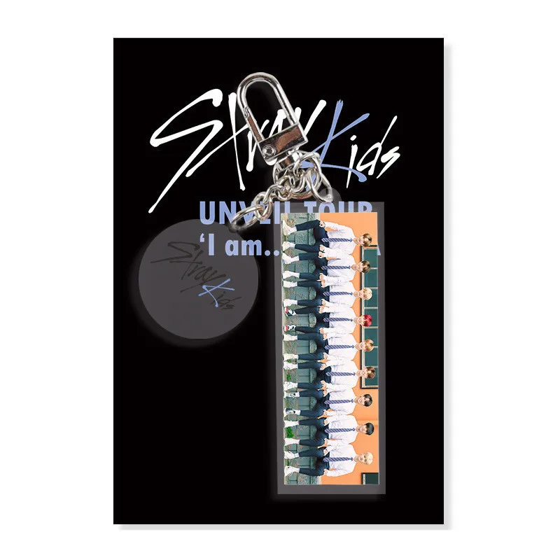 K-POP IKON MONSTA X STRAY KIDS SAPPY RED VELVET 17 CARAT SEVENTEEN INFINITE Acrylic Keychain Keyring Charm Bag Pendant YG334 - Цвет: STRAY KIDS