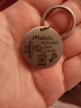 Llavero personalizado de estado de nacimiento para bebé, regalo para el primer padre, día de la Madre, nombre del bebé, fecha, tiempo de peso, llavero de altura