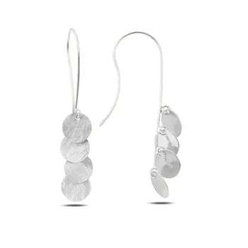 

Angemiel 925 Silver Dangle Round Broseli Earrings