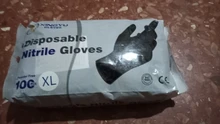 Guantes de nitrilo negro 100 unids/lote comida grado impermeable alergia libre desechable seguridad sintético guantes de nitrilo
