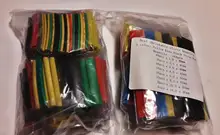Juego de tubos termorretráctiles, kit de tubos termorretráctiles, poliolefina, encogimiento, surtido de tubos termorretráctiles, Cable de alambre, 164 unidades