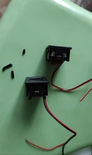 AC 70-500V 0,56 LED Digital del voltímetro del medidor de voltaje de voltios de instrumento herramienta 2 cables rojo verde azul pantalla 110V 220V de 0,56 pulgadas